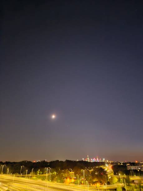 istock Panorama of Warsaw at night. 2157793348