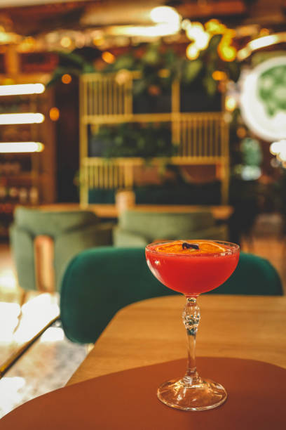 istock Non-alcoholic cocktail on a table in a restaurant 2157793537