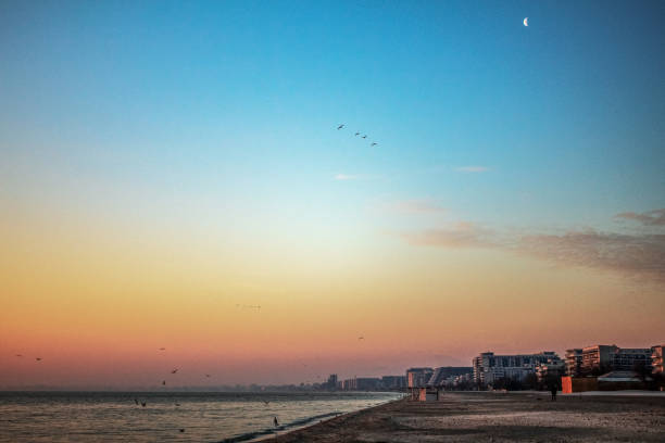 Sea, seashore  - Europe, Romania, Constanta region, 2024 year