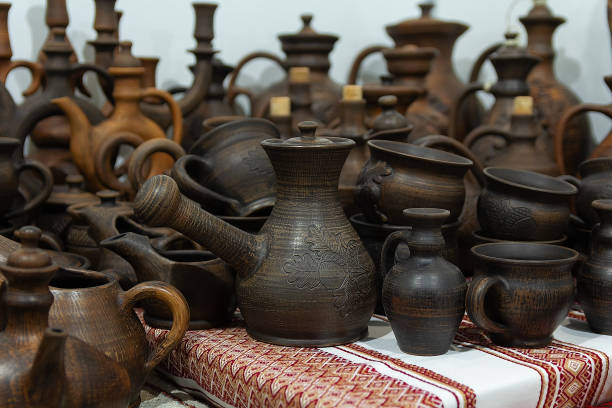 istock Clay pots made in Ukraine for sale 2157806100