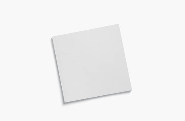 istock Square Magazine Mockup 3D Rendering Isolated on White Background 2157807278