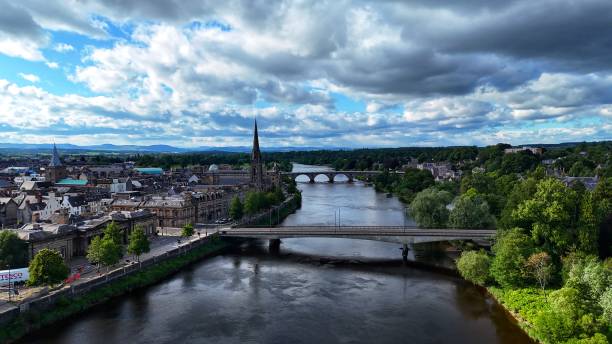 istock Aerial image of the River Tay 2157811520