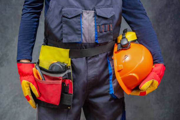 istock Worker in safety equipment, close-up. 2157815036