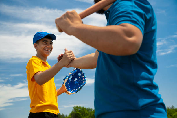 istock Father and son celebrating a good play 2157818615