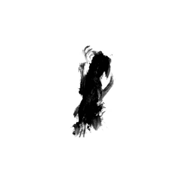 istock Black paint stroke brush on white background 2157819846