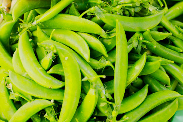 Pea pods at the farmer's market
