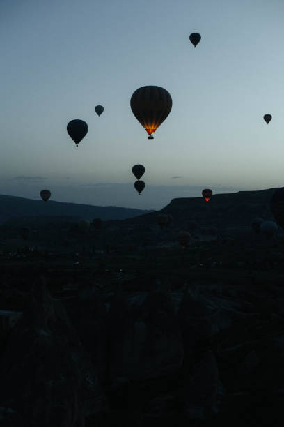 istock Turkey hot air balloons flying in Cappadocia 2157821257