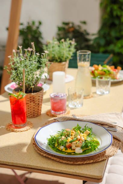 istock Sunny Summer Lunch at Restaurant Terrace 2157822611