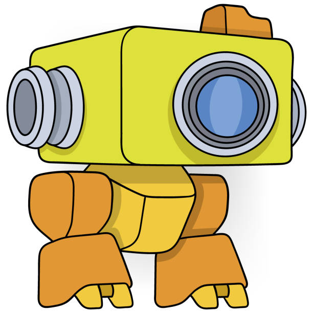 with artificial intelligence technology robots becoming photo generators illustration of the modern world with technology, with artificial intelligence technology robots becoming photo generators free logo generator stock illustrations