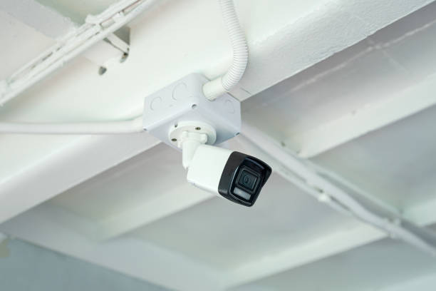 istock A CCTV survey camera on metal ceiling. 2157826263
