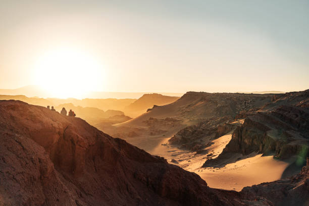 istock Golden Sunset Over Rugged Atacama Desert Landscape 2157826651