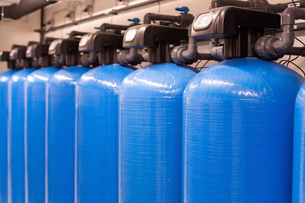 istock Blue industrial cylinders water filters 2157828668