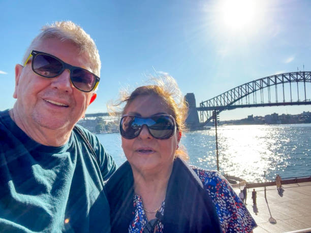istock Senior couple at Sydney Harbour 2157829130