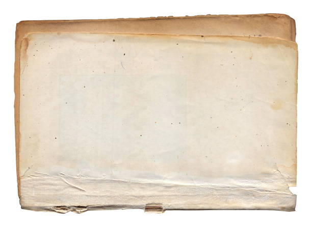 istock Vintage background of old ancient torn paper texture isolated 2157829867