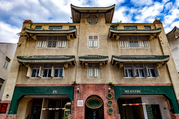 istock Building facade in Chinatown, Singapore 2157830478