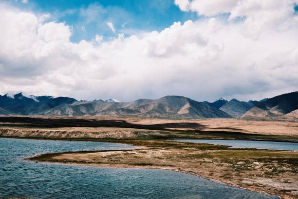 Jashyl-Kul mountain lakes at Arabel river, 4000 meters