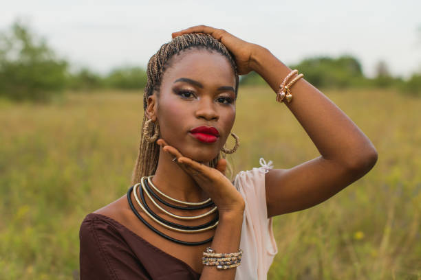 istock Fashion model in dress. 2157840209