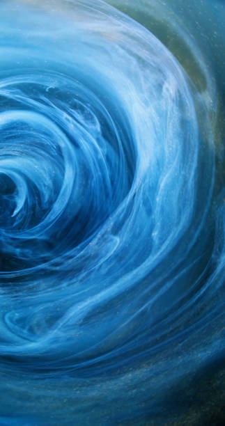 istock Vapor swirl mist vortex blue glitter ink whirl 2157843077