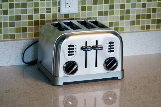 istock close up on toaster machine on kitchen counter top 2157843439