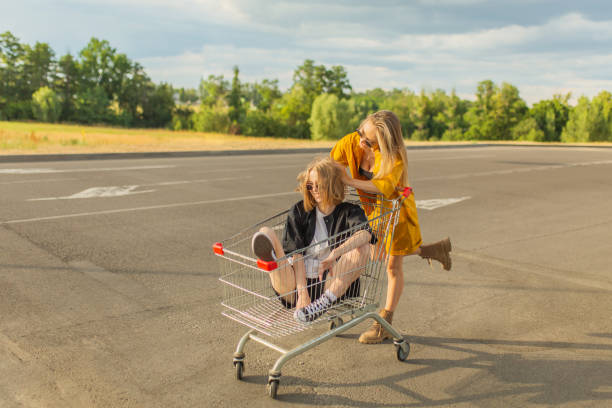 istock Fun with shopping cart. 2157844188