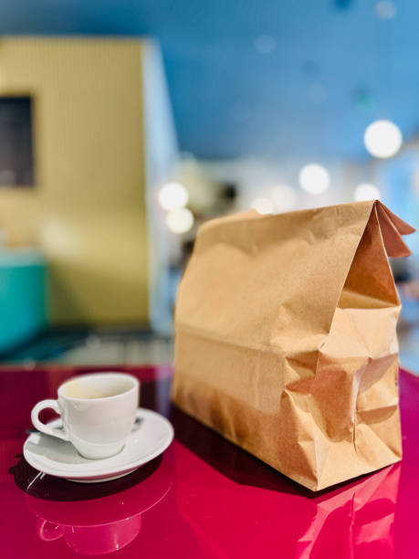 istock Coffee and Brown Paper Bag 2157855050