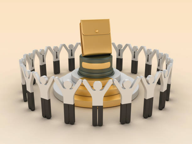 istock Wallet Trophy with Pictogram People Teamwork 2157855262