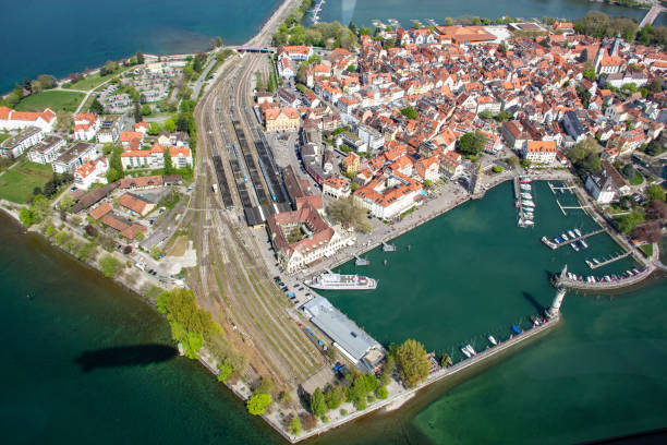 View from the Zeppelin to Lindau
