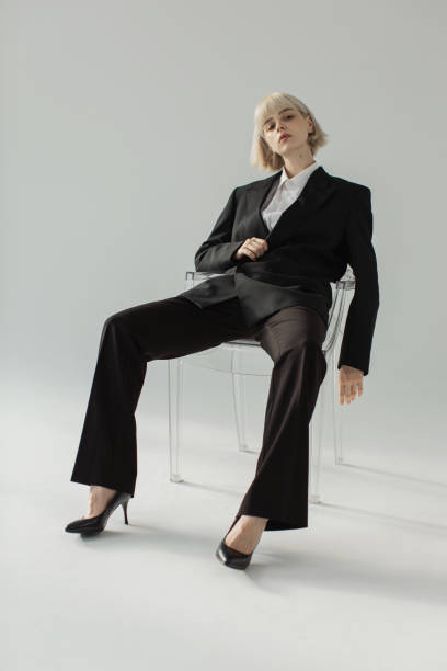 istock Fashion model in studio. Blonde hair. 2157858509