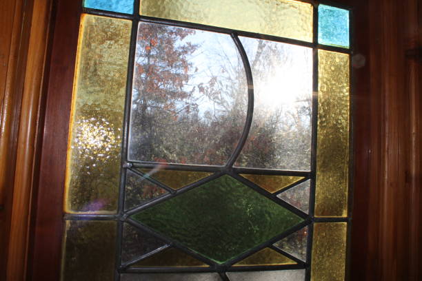 istock Stain Glass Window in A Home 2157862060
