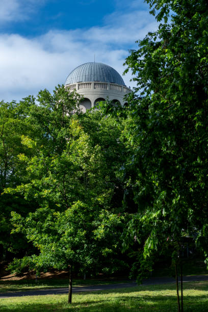 istock Debrecen Big Forest Nature Conservation Area. A water tower is an elevated structure supporting a water tank constructed at a height sufficient to pressurize a distribution system for potable water. 2157866002