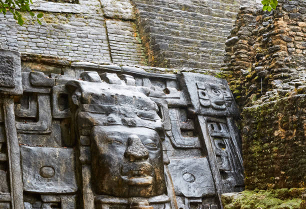 Mask Temple, Maya Civilization, Lamanai Archaelogical Site