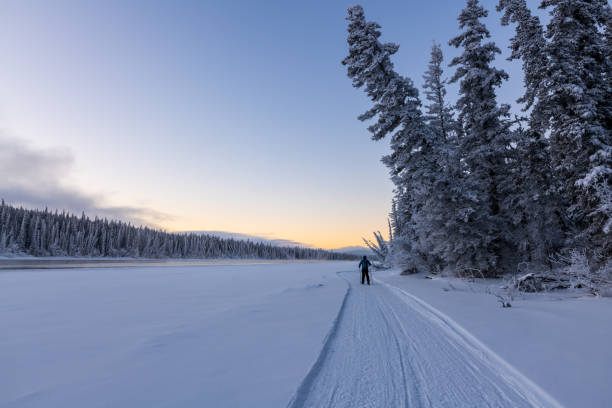 istock Winter time views in northern Canada, Yukon Territory along the Yukon River. 2157870896