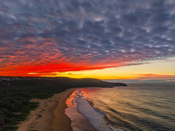 istock Winter seascape views over the beach with high and medium cloud cover 2157875128