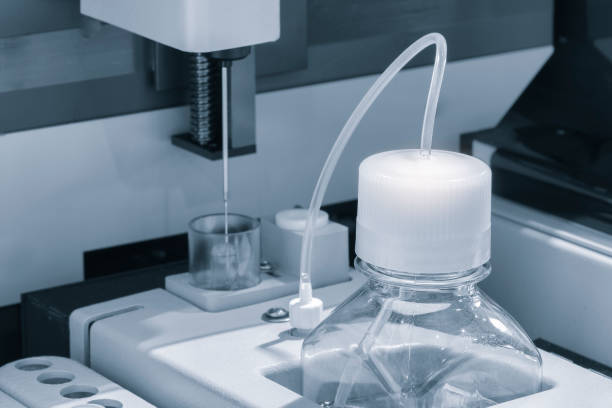 istock Biological or pharmaceutical laboratory with equipment for analysis 2157875650