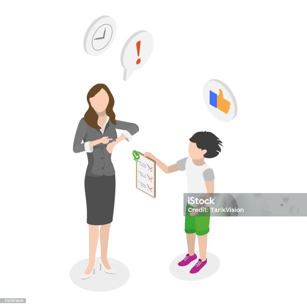 Parenting Control Vector 3d Isometric Flat Vector Illustration Of Parenting Styles Item 3 Stock ...