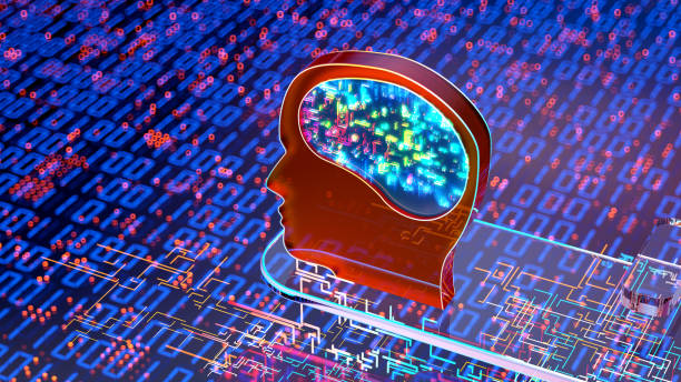 istock Artificial Intelligence digital concept, innovations and new technology. Human head with AI brain. 2157880064