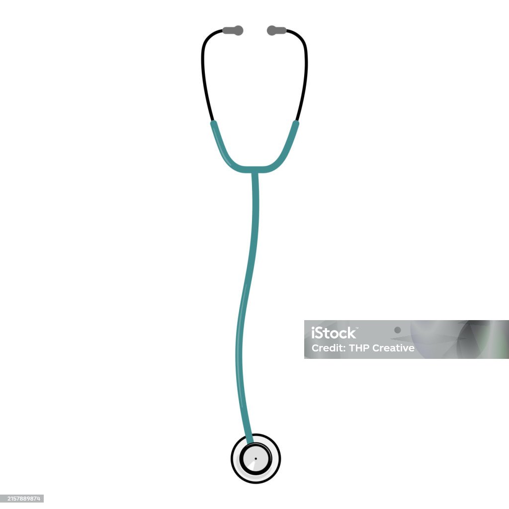 Vector Stethos Vertical Stethoscope Vector Stock Illustration - Download Image Now ...