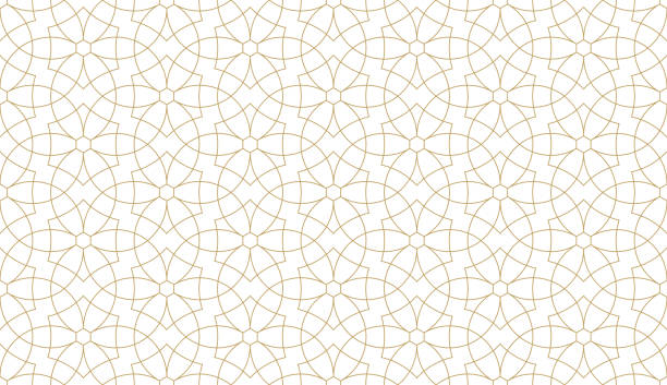 Seamless geometric pattern in authentic arabian style. Seamless geometric pattern in authentic arabian style. Vector illustration arabic style stock illustrations