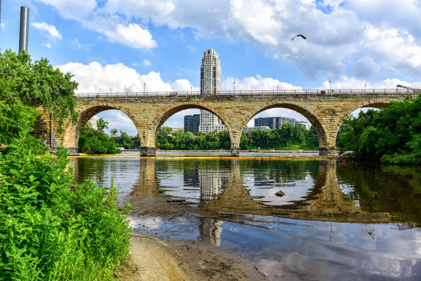 istock Stone Arch Bridge in Minneapolis 2157895097