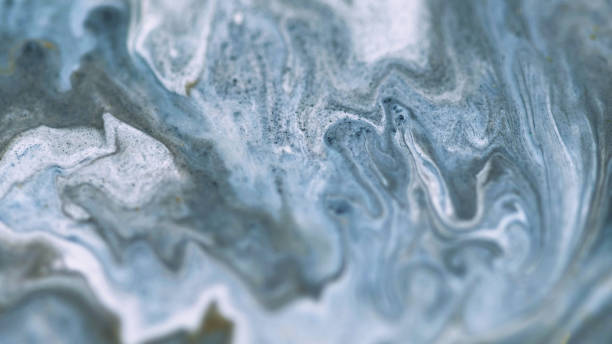 istock Liquid marble texture ink spill gray white paint 2157897705