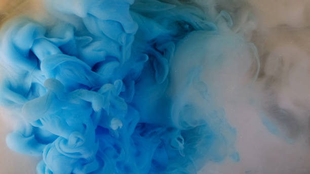 istock Paint water splash vapor cloud blue white smoke 2157898348