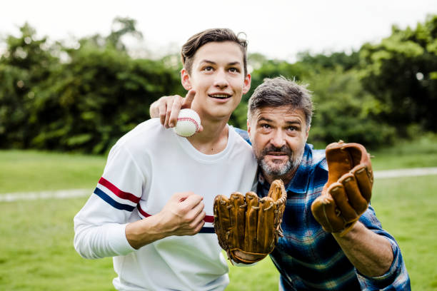 istock Father and son bonding over baseball 2157899598