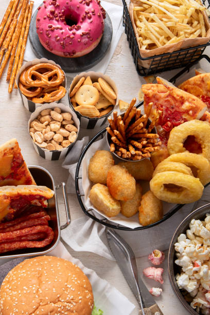 istock Assorted of american junk food assortment. 2157900106