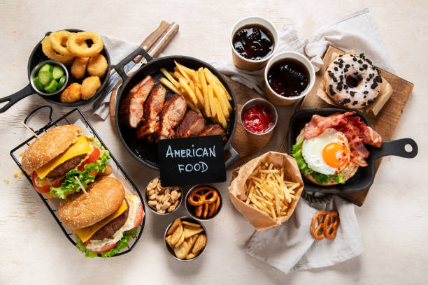 istock Assorted of american junk food assortment. 2157900393