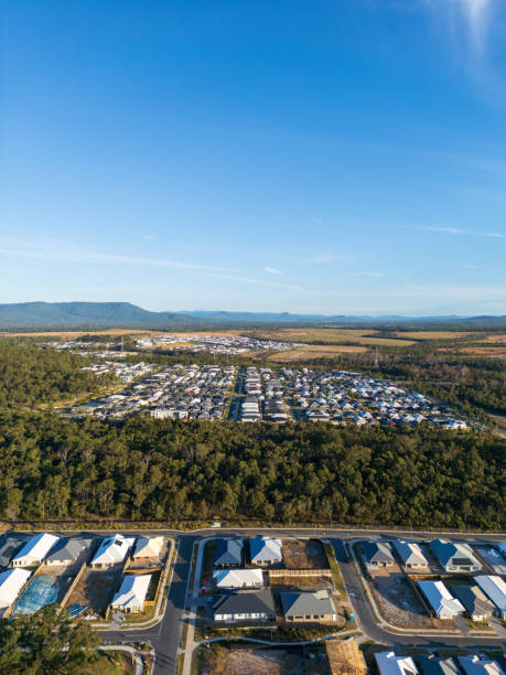 istock Drone view of new housing development 2157903985