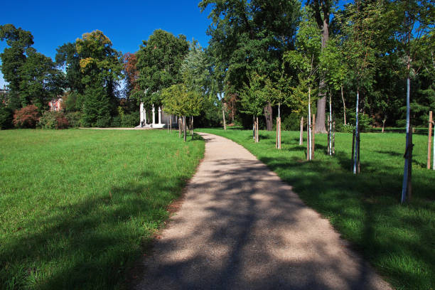 Potsdam, Germany - 15 Sep 2015: Potsdam park and gardens, Berlin, Germany