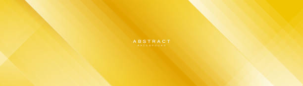istock Abstract background with yellow geometric diagonal lines. Modern minimal funny trendy lines pattern horizontal. Vector illustration 2157904933
