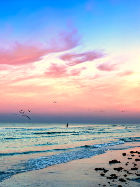 istock Beautiful tropical island beach during sunrise 2157912510