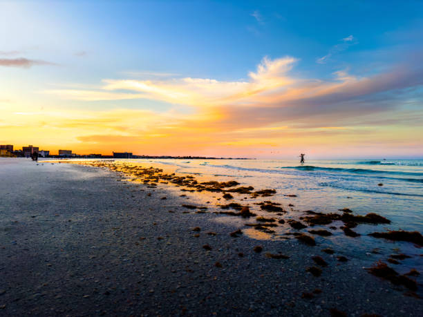 istock Beautiful tropical island beach during sunrise 2157912690