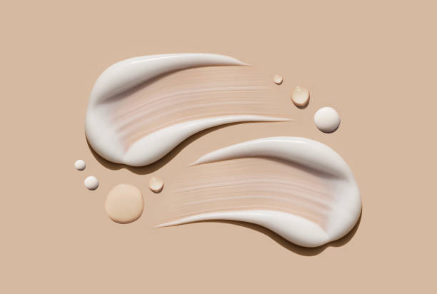 istock creamy texture of cosmetic samples on a pastel beige background 2157913569